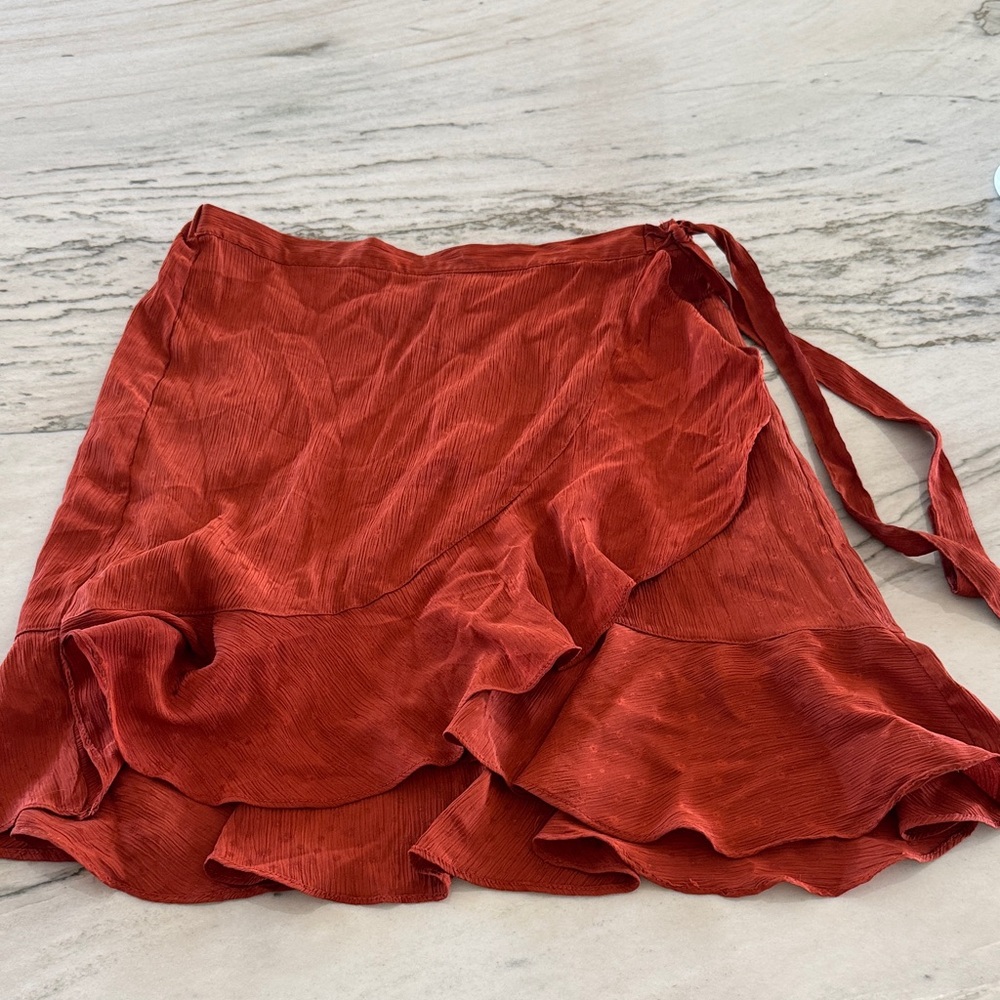 Max Studio Rust Mini Skirt